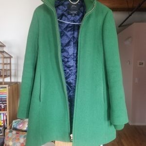 J. Crew Pea Green Peacoat